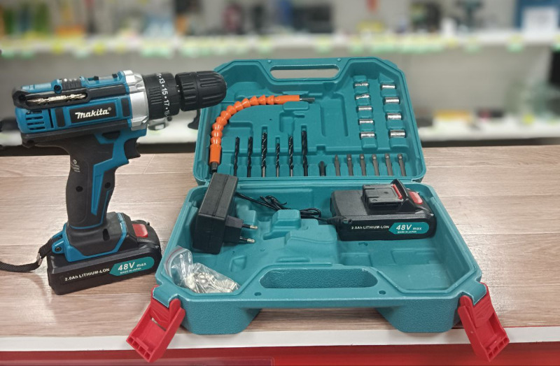 Аккумуляторная ударная дрель-шуруповерт Makita DCD771 48 V (Новый товар),  Инструмент, Барнаул