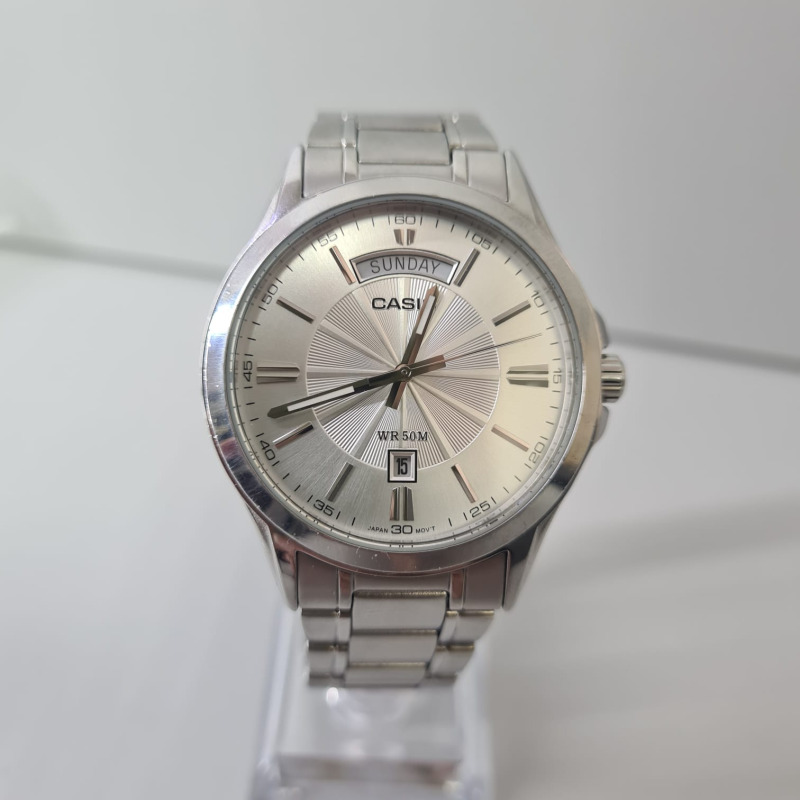 casio mtp 1381 stainless steel back water resistant 5 bar 5336